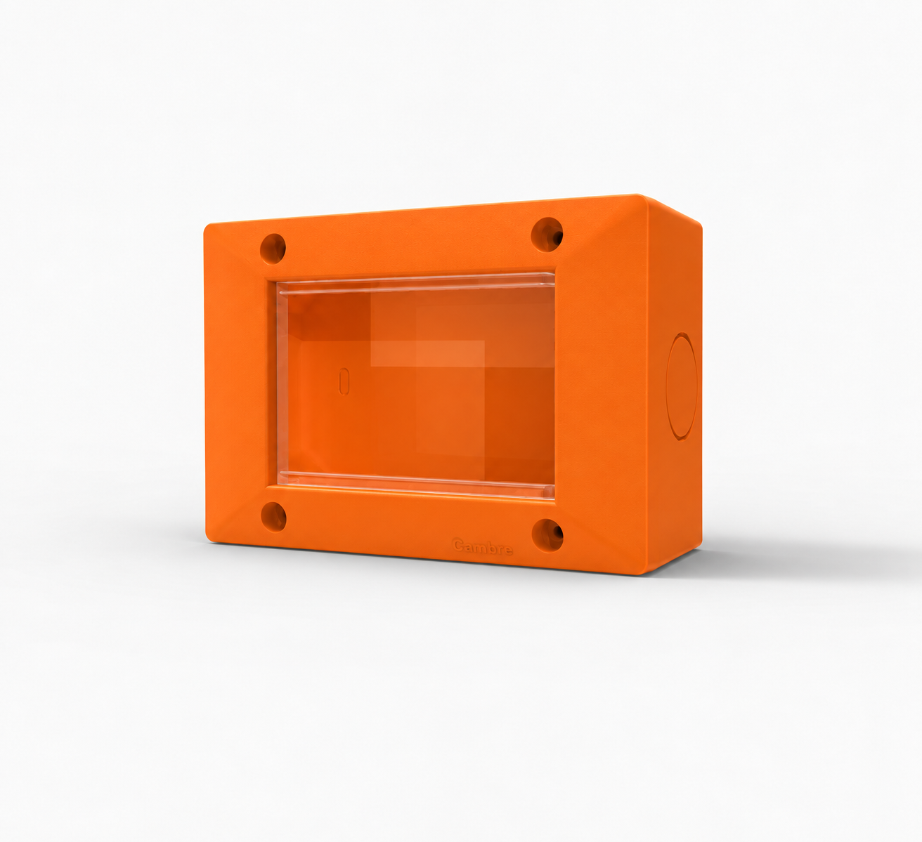 CAJA EXT. C/BASE 4 MOD. IP40 NARANJA
