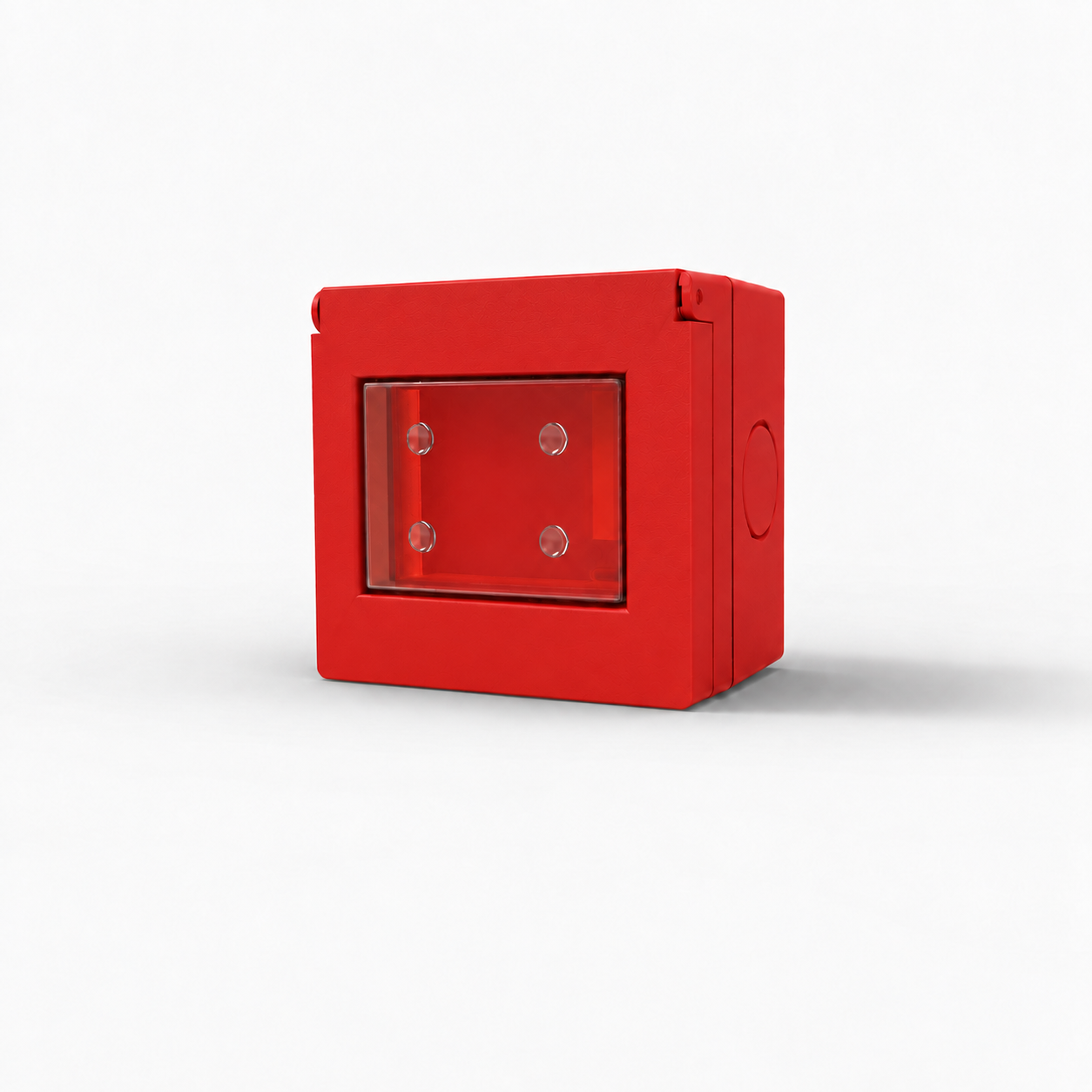 CAJA EXT. C/BASE Y MEMBRANA IP55 ROJA