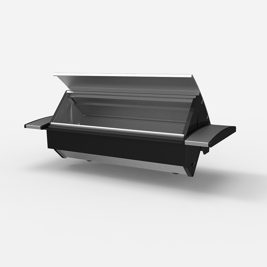 DK10 EN ALUMINIO NATURAL-CUERPO NEGRO