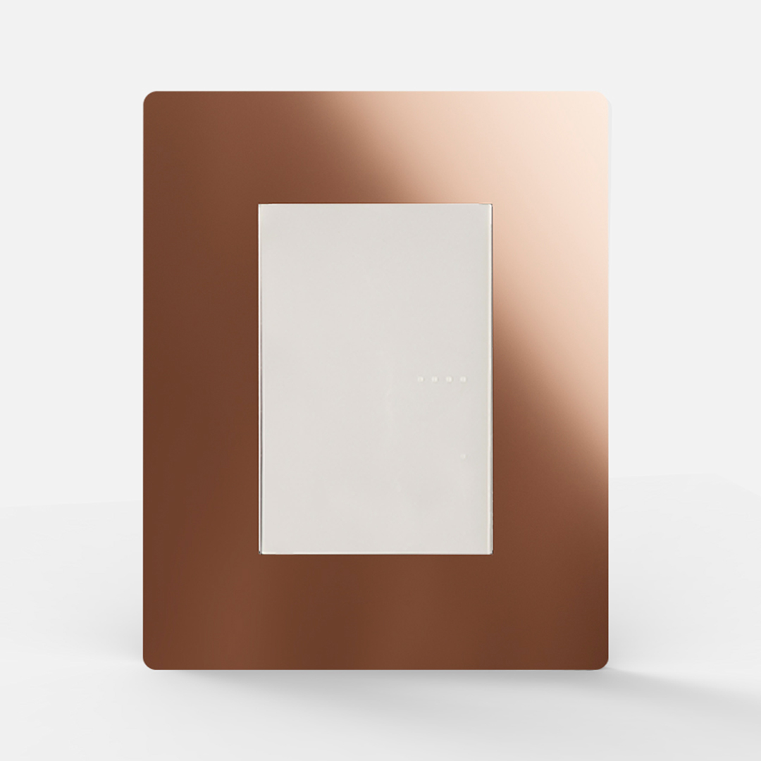 TAPA SERIE ARTE COBRE BRILLANTE - DIST GRIS