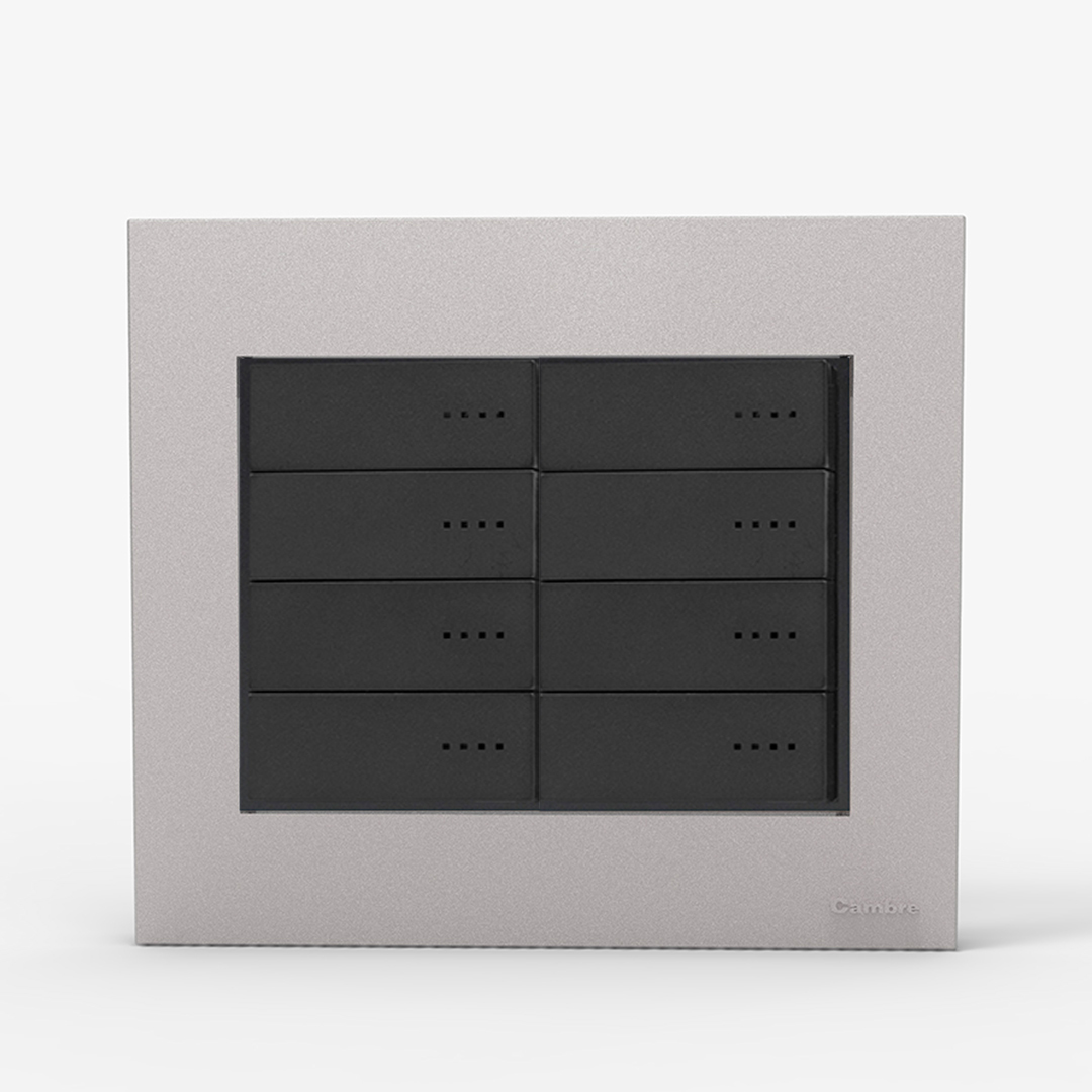 TAPA Y DIST BAUH ALUMINIZADA  8 MODULOS